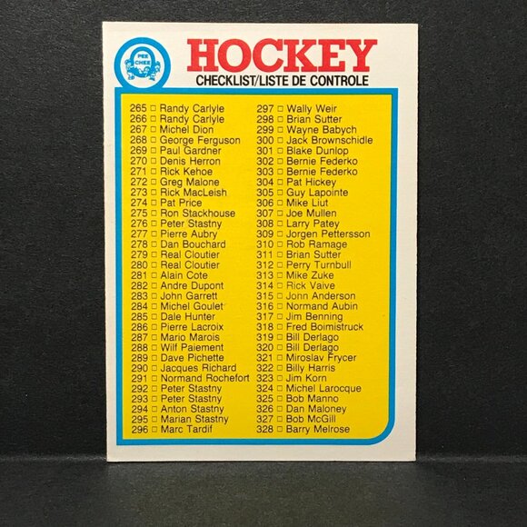 1982-83 OPC HOCKEY #396 , CHECKLIST Unmarked - Picture 1 of 2